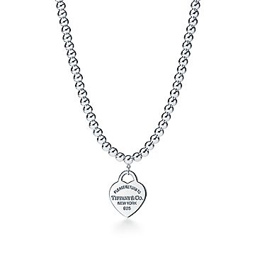 Tiffany® Heart Tag Bead Necklace 