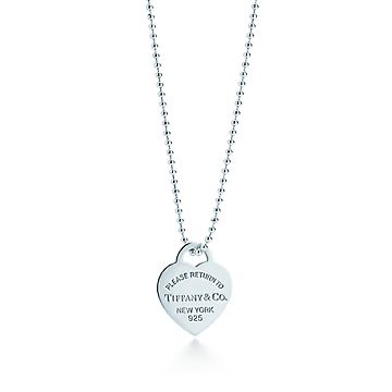 tiffany heart tag necklace sterling silver