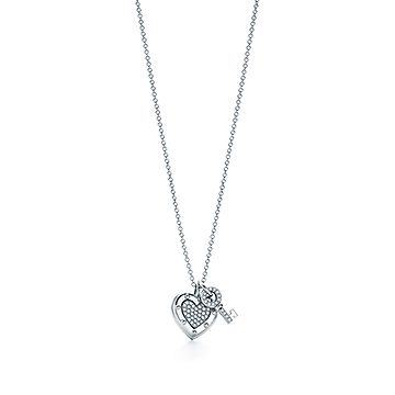 Return To Tiffany Love Heart Tag Key Pendant In 18k White Gold - Tiffany Love Heart Tag Key Pendant Return To Tiffany Love Heart Tag Key Pendant In 18k White Gold - Tiffany Love Heart Tag Key Pendant