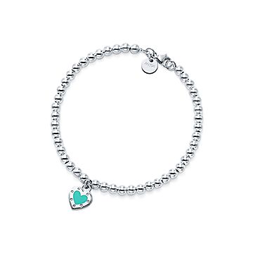 Return to Tiffany Love Tiffany Blue Heart Tag Bead Bracelet
