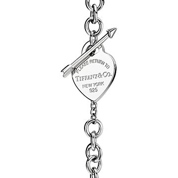Return to Tiffany™ Lovestruck Heart Tag Bracelet in Silver, Medium 