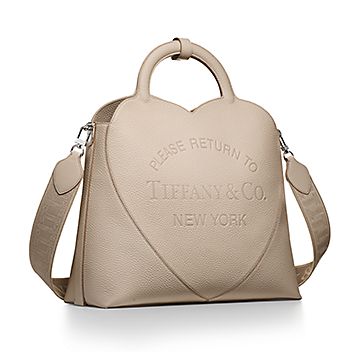 Return to Tiffany Medium Tote in Perle Leather Tiffany Co. US