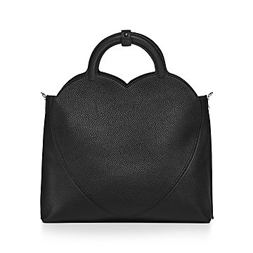 Return to Tiffany Medium Tote Bag in Black Leather Tiffany Co