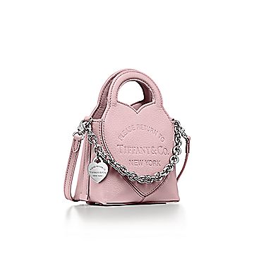 Return to Tiffany® Medium Tote Bag in Crystal Pink Leather | Tiffany & Co.