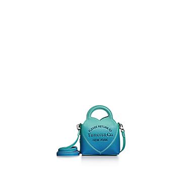 Return to Tiffany Micro Tote Bag in infinity Blue Leather