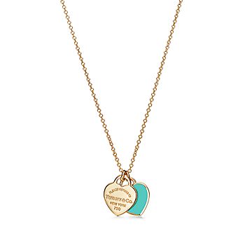 YDD 14k Solid Gold Love Heart Necklace for Women Double India | Ubuy