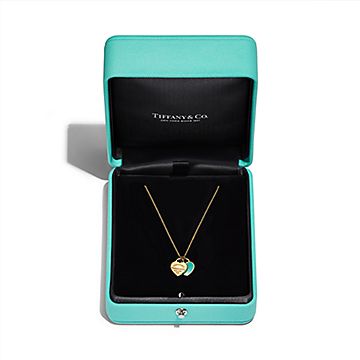 Tiffany & Co Silver Double Hearts Necklace Pendant Charm 18 Inch Gift Pouch  Love