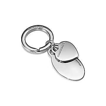 Return to Tiffany Heart Tag Key Ring in Sterling Silver
