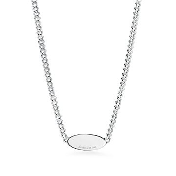 TIFFANY STERLING SILVER I.D. NECKLACE