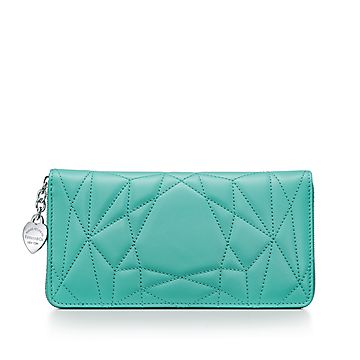 すぐお届☆Tiffany Zip Wrist Wallet ジップ ウォレット ブルー すぐ届く! ティファニー スモールジップ ウォレット ミニ財布