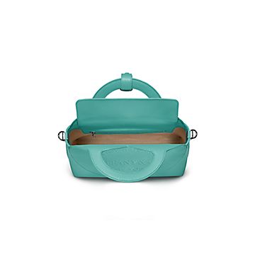 Return to Tiffany Small Tote Bag in Tiffany Blue Leather