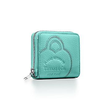 Return to Tiffany® Small Zip Wallet in Tiffany Blue® Leather | Tiffany