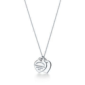 Return to Tiffany Tiffany Blue Double Heart Tag Pendant in