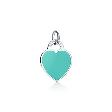 Return to Tiffany Tiffany Blue Heart Tag Charm in Silver Small Tiffany Co. UK