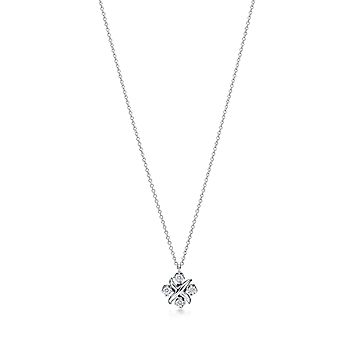 Sixteen Stone by Tiffany Pendant in Platinum with Diamonds