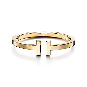 名作 美品 Tiffany 快 Tスクエア バングル ティファニー 干場 戸賀