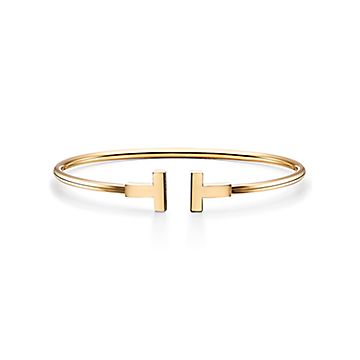 ティファニー T ワイヤー ブレスレット イエローゴールド | Tiffany & Co