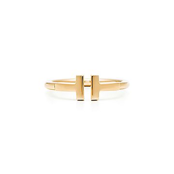 ティファニー T ワイヤー リング イエローゴールド | Tiffany & Co