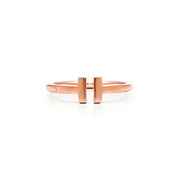 ティファニー T ワイヤー リング ローズゴールド | Tiffany & Co