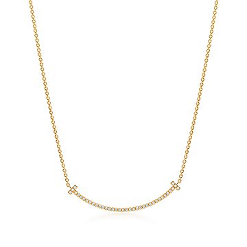 ティファニー T スマイル ペンダント ダイヤモンド イエローゴールド  