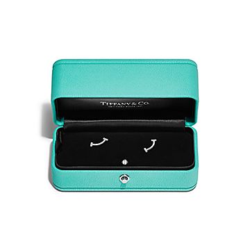 ティファニー T スマイル ピアス ダイヤモンド ホワイトゴールド（ミニ