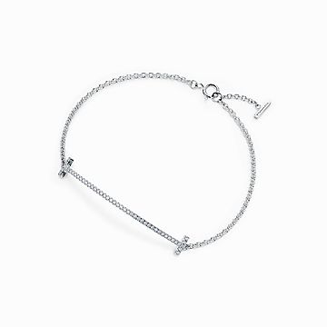 ティファニー Tiffany & Co. ブレスレット T スマイル 60150744 ダイヤモンド 0.12ct K18WG / #M