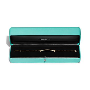 ティファニー T スマイル ブレスレット ダイヤモンド イエローゴールド