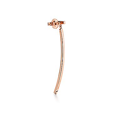ティファニー T バー ピアス ローズゴールド | Tiffany & Co