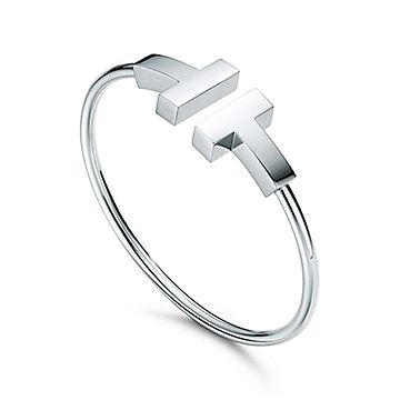 Tiffany ティファニー T ナロー ワイヤー ブレスレット 18K