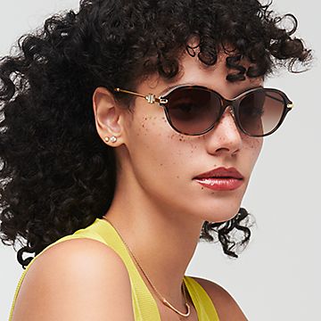 TIFFANY & CO. TF4193BF Black - Women Luxury Sunglasses, Azure Gradient Blue  Lens
