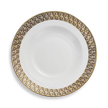 ティファニー T トゥルー ボウル 縁にゴールドのハンドペイント