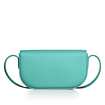 ティファニー T デコ クロスボディ ウォレット ティファニー ブルー カーフ レザー | Tiffany & Co.