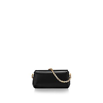 ティファニー T ミニ クラッチ ブラック レザー | Tiffany & Co