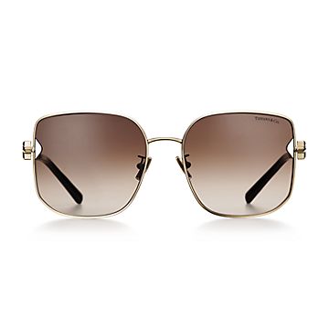 【即発送】日本限定Tiffany & Co. グラデーションブラウン　サングラス ティファニー T スクエア サングラス トータス アセテート