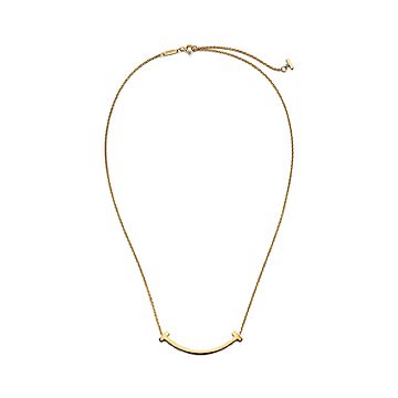 極美品 ティファニー Tスマイル ダイヤモンド ネックレス ティーイエロー 現行 極美品 ティファニー Tスマイル ダイヤモンド ネックレス ティー