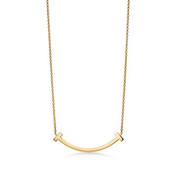 ティファニー T スマイル ペンダント イエローゴールド（ミディアム  