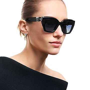 ティファニー T サングラス ブラック アセテート アジュール ダーク