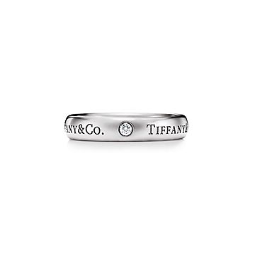 T&CO.® バンド リング ダイヤモンド プラチナ | Tiffany & Co.