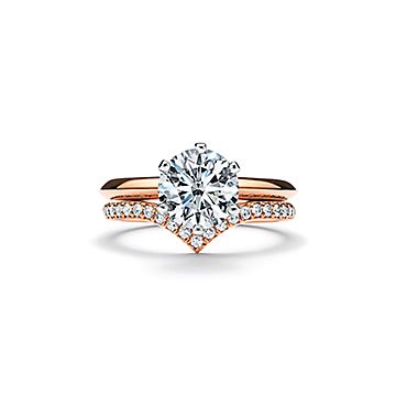 Rose gold tiffany engagement ring sale