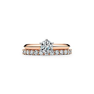 The Tiffany® Setting Engagement Ring in 18k Rose Gold