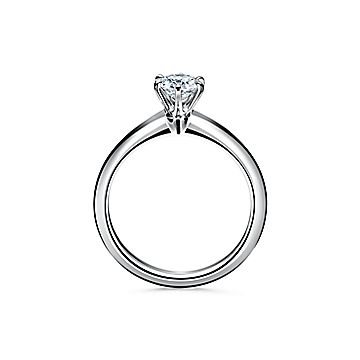 The Tiffany® Setting in platinum: world's most iconic engagement ring.