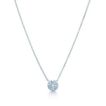 tiffany small diamond necklace