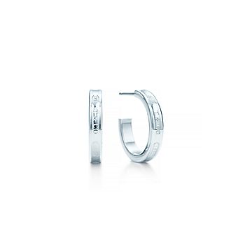 tiffany 1837 narrow hoop earrings