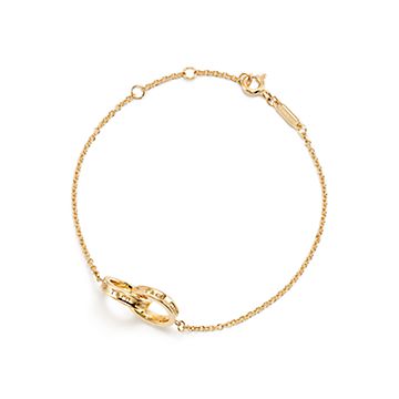 2 Circles Bracelet in 14K Solid Gold, Women's, Size: One size, Yellow