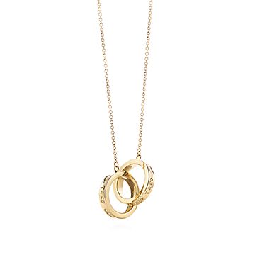Rose Gold Interlock Circle Necklace | Santo Jewellery