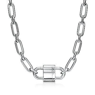 TIFFANY&Co.　ティファニー　シルバーネックレス 1837 Lock Tiffany 1837™ Small Double Lock Necklace in Sterling Silver