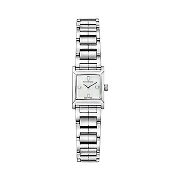 Tiffany 1837 Makers 16 mm Square Watch in Stainless Steel with a White Dial  | Tiffany u0026 Co.