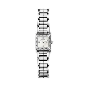 Tiffany 1837 Makers 16 mm Square Watch in Stainless Steel with a 