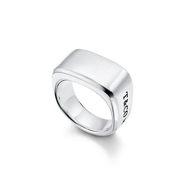 tiffany plain silver ring