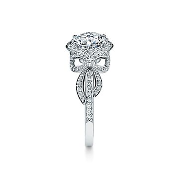 Tiffany diamond bow on sale ring